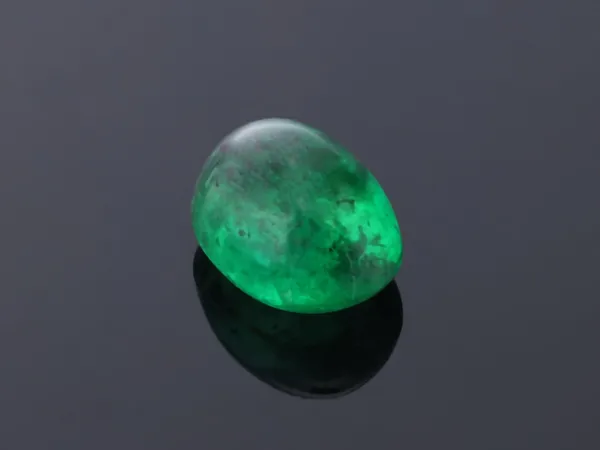 1.07ct Green Emerald, Cabochon cut gemstone