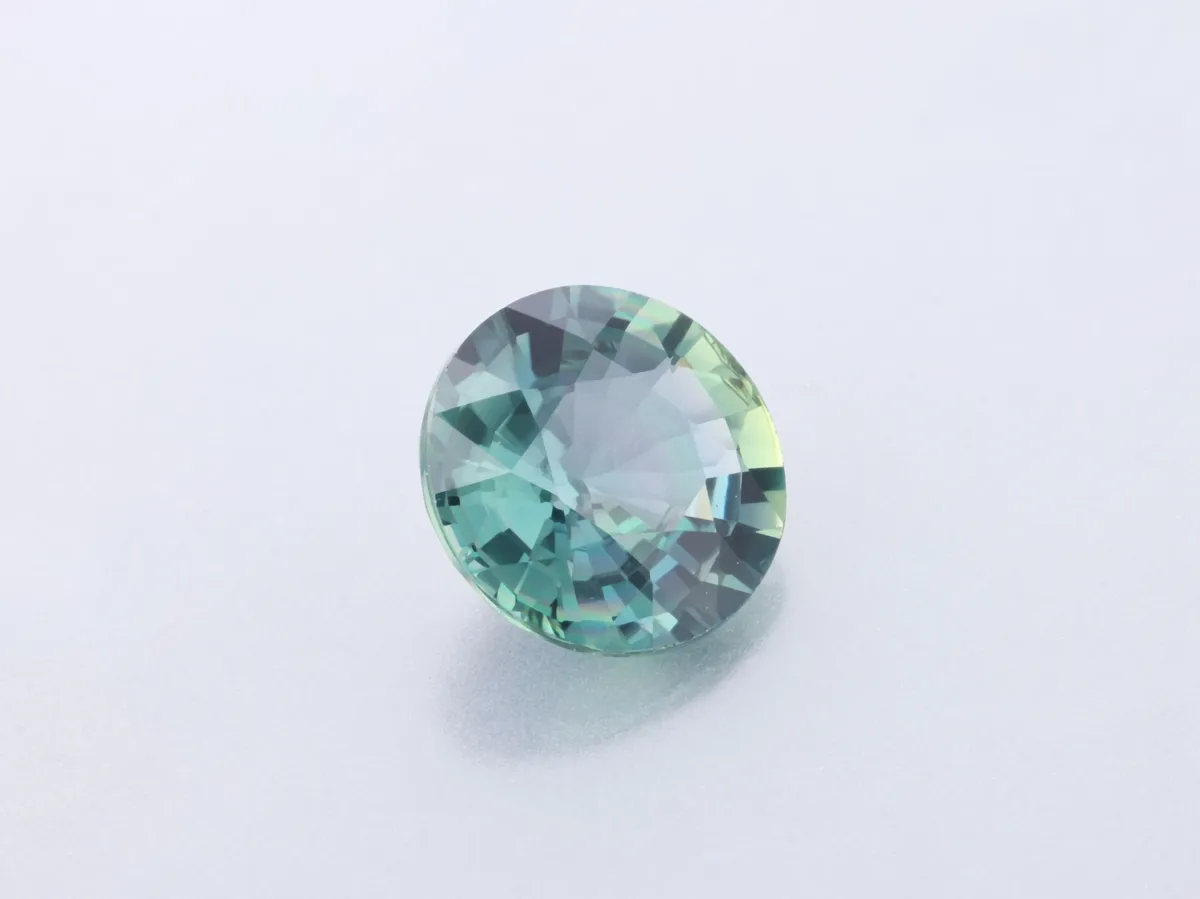 0.85ct Teal Sapphire, Round gemstone