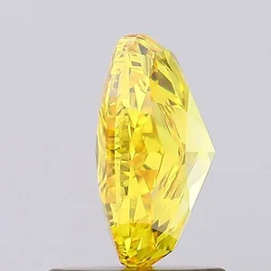 1.15ct OVAL Fancy Vivid Yellow VVS2 Coloured Lab diamond