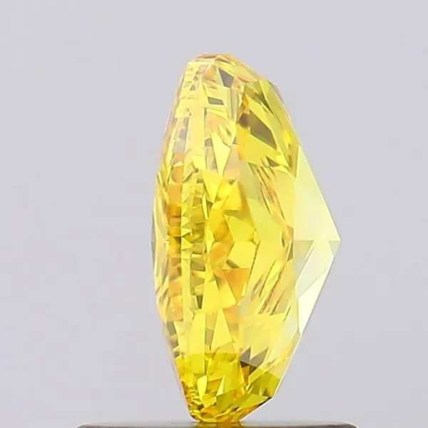 1.15ct OVAL Fancy Vivid Yellow VVS2 Coloured Lab diamond