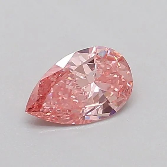 0.32ct PEAR Fancy Vivid Pink VS1 Coloured Lab diamond
