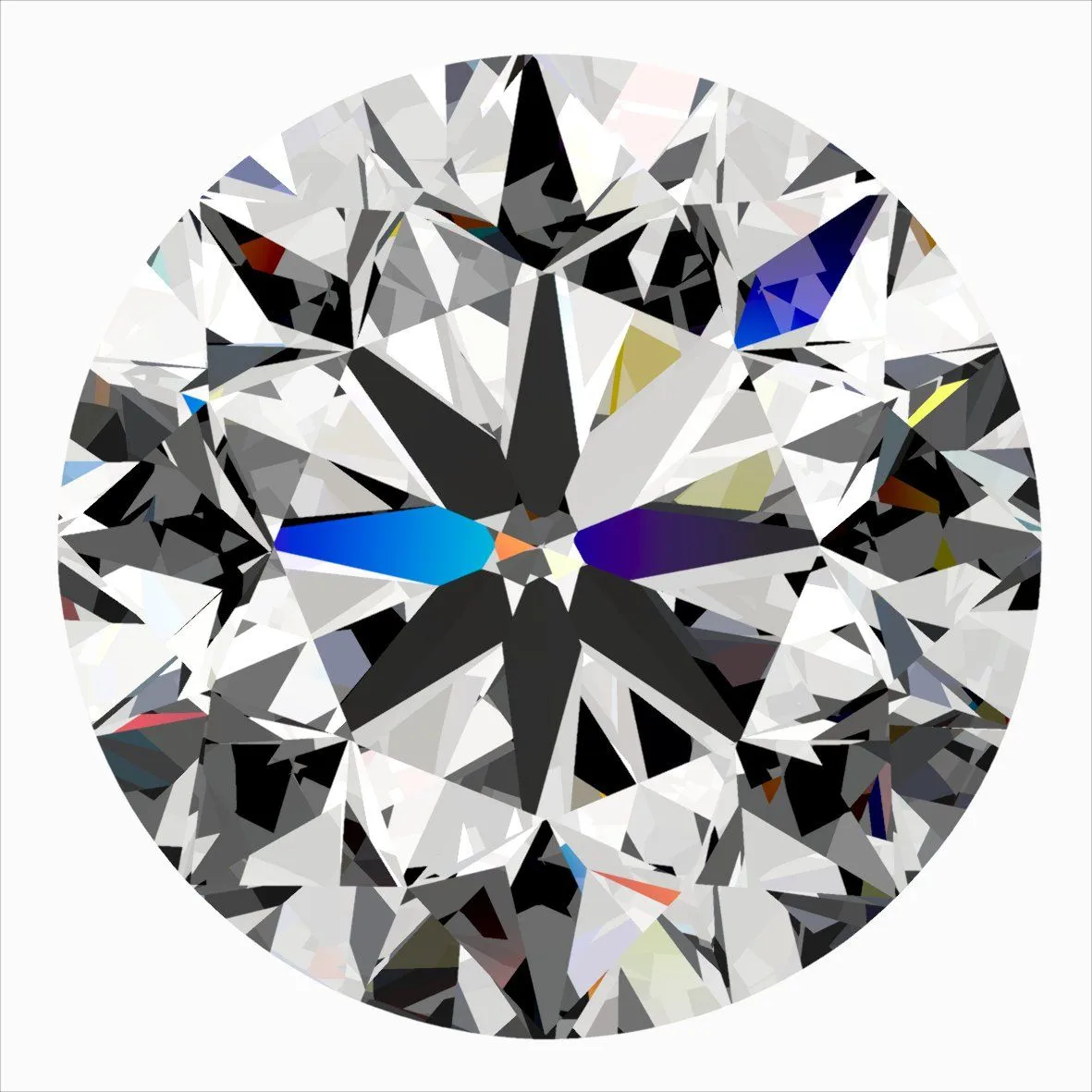 0.30ct ROUND H VS2 Natural diamond