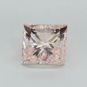 5.01ct PRINCESS Fancy Pink VS1 Coloured Lab diamond