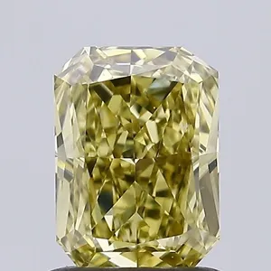 1.03ct RADIANT Fancy Yellow VS1 Coloured Lab diamond