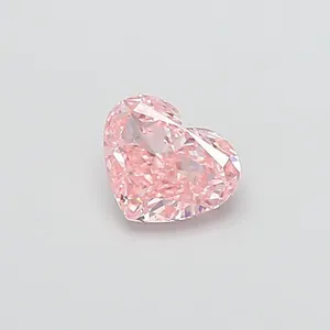 1.02ct HEART Fancy Intense Pink VS2 Coloured Lab diamond