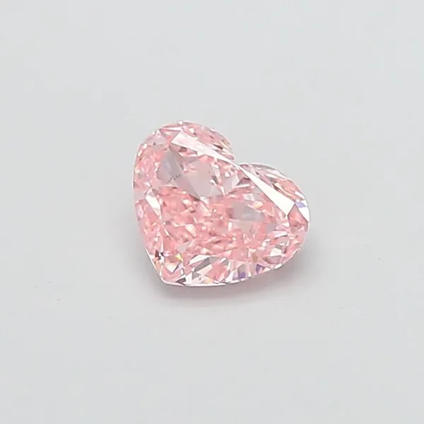 1.02ct HEART Fancy Intense Pink VS2 Coloured Lab diamond