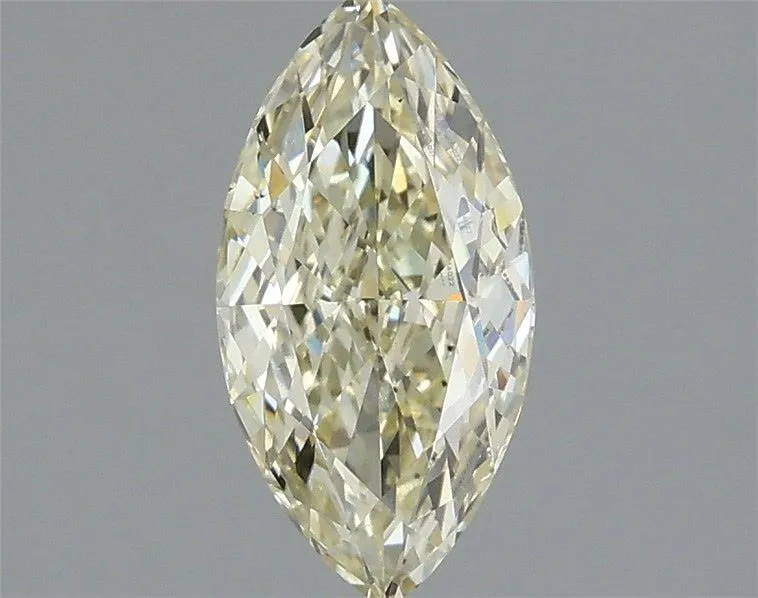 1.08ct MARQUISE Fancy Light Yellow VS2 Coloured Lab diamond