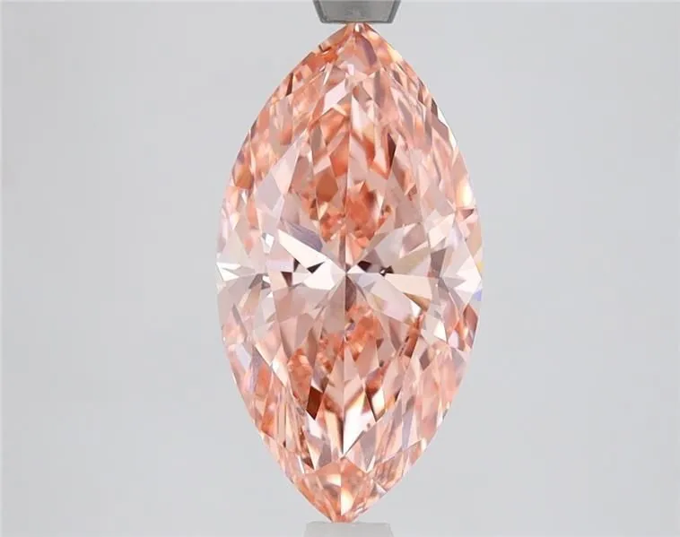 2.06ct MARQUISE Fancy Vivid Pink VS1 Coloured Lab diamond