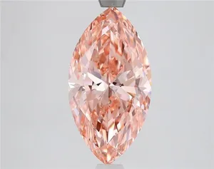 2.06ct MARQUISE Fancy Vivid Pink VS1 Coloured Lab diamond