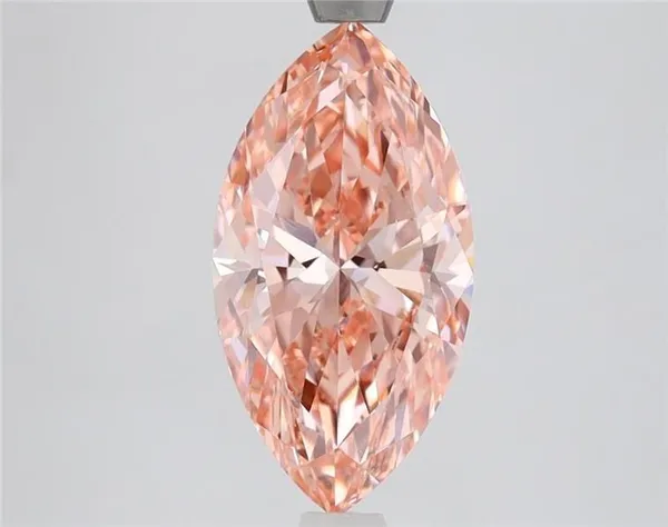 2.06ct MARQUISE Fancy Vivid Pink VS1 Coloured Lab diamond