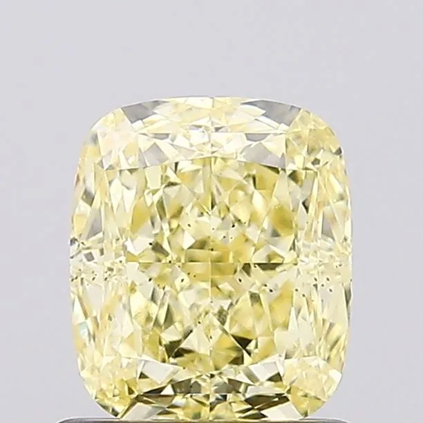1.06ct CUSHION Fancy Yellow SI1 Coloured Lab diamond