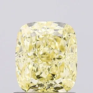 1.06ct CUSHION Fancy Yellow SI1 Coloured Lab diamond