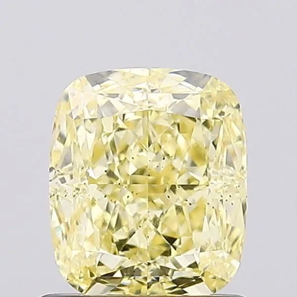 1.06ct CUSHION Fancy Yellow SI1 Coloured Lab diamond