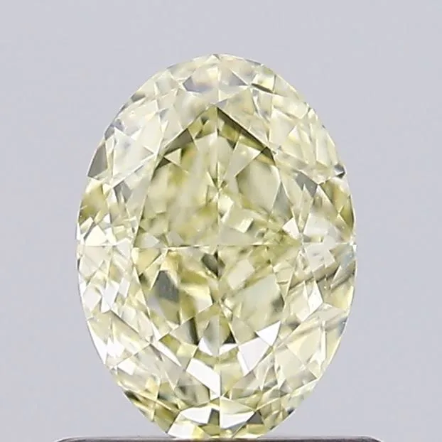 0.67ct OVAL Fancy Yellow VS1 Coloured Lab diamond