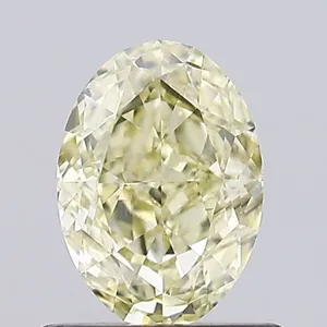 0.67ct OVAL Fancy Yellow VS1 Coloured Lab diamond
