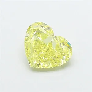 1.55ct HEART Fancy Intense Yellow VS2 Coloured Lab diamond