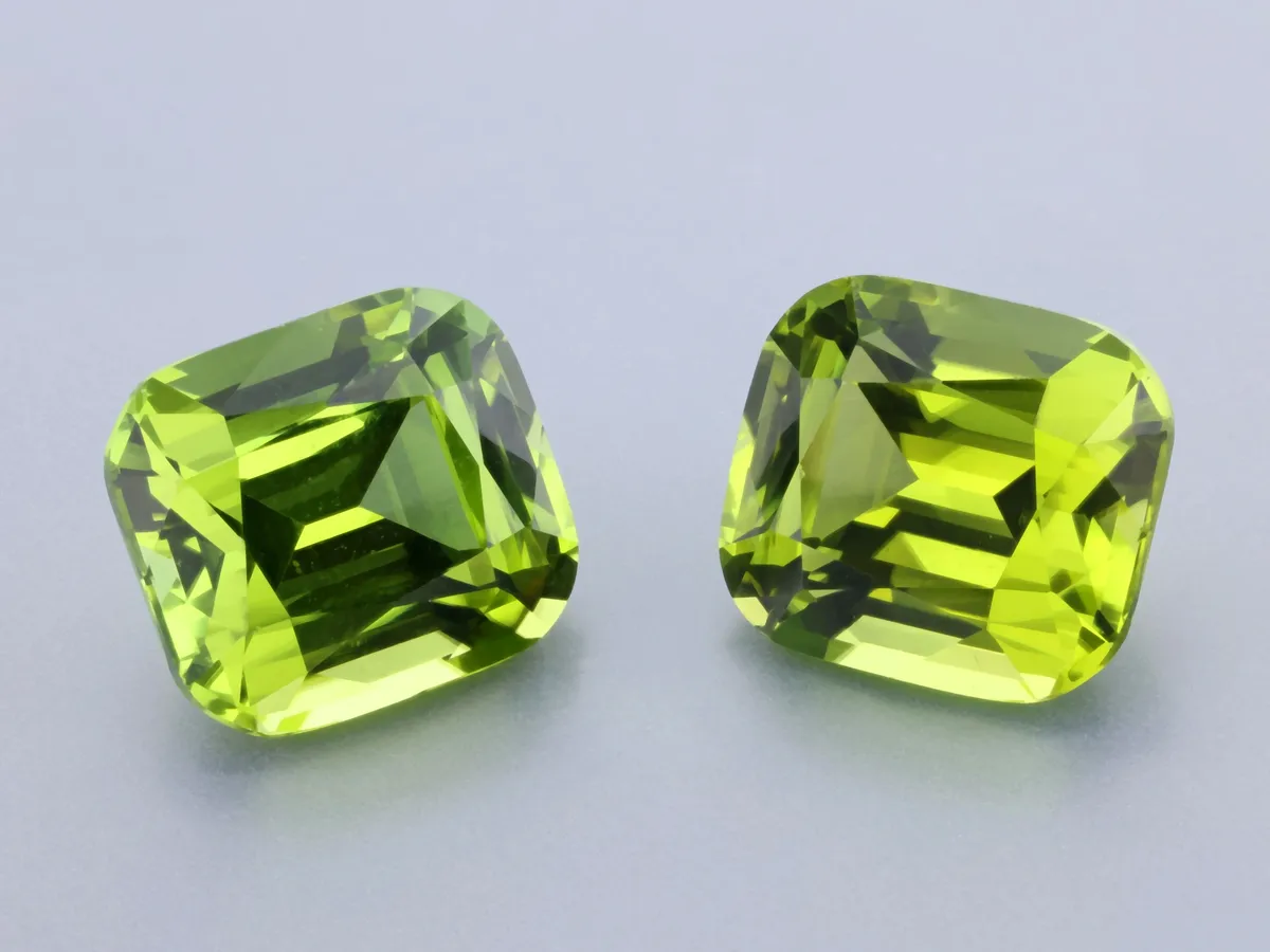 8.8ct Green Peridot, Cushion gemstone