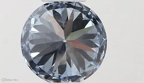 0.31ct ROUND Fancy Vivid Blue VS1 Coloured Lab diamond
