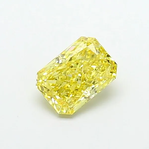 1.35ct RADIANT Fancy Intense Yellow VS2 Coloured Lab diamond