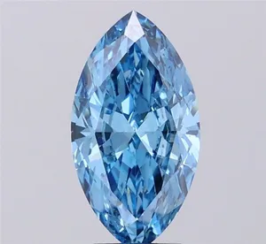 2.51ct MARQUISE Fancy Vivid Blue VVS2 Coloured Lab diamond