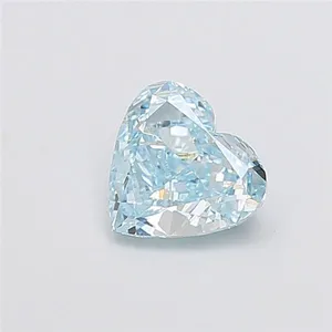 1.51ct HEART Fancy Intense Blue VVS2 Coloured Lab diamond