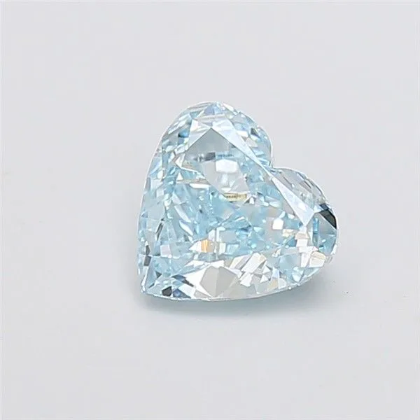 1.51ct HEART Fancy Intense Blue VVS2 Coloured Lab diamond