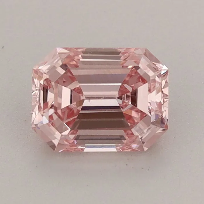 0.89ct EMERALD Fancy Intense Pink VS1 Coloured Lab diamond