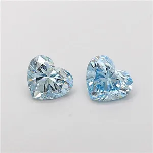 1.01ct HEART Fancy Intense Blue VS2 Coloured Lab diamond