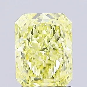 1.09ct RADIANT Fancy Intense Yellow VVS2 Coloured Lab diamond