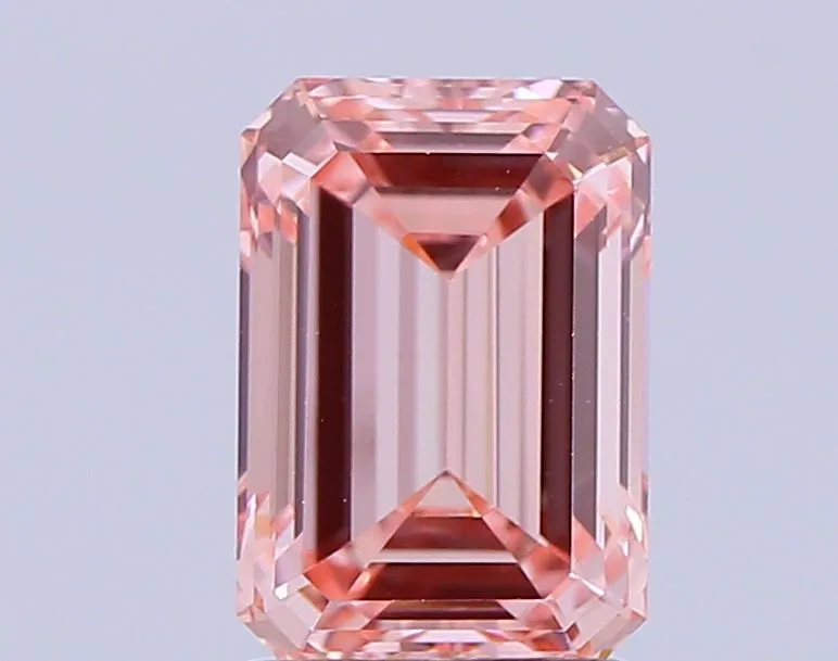 1.67ct EMERALD Fancy Vivid Pink VS1 Coloured Lab diamond