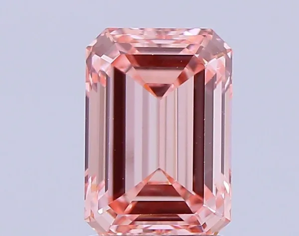 1.67ct EMERALD Fancy Vivid Pink VS1 Coloured Lab diamond