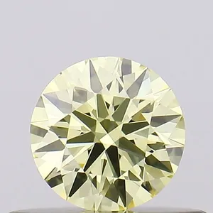 0.33ct ROUND Fancy Yellow VVS2 Coloured Lab diamond