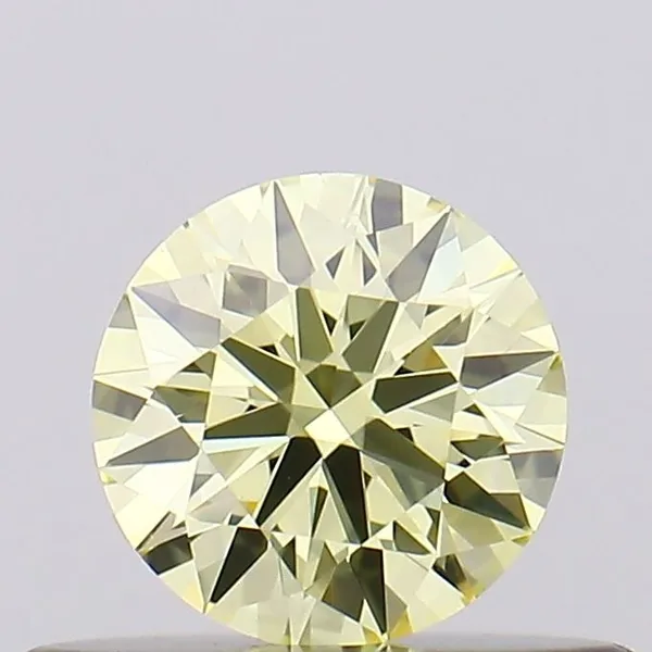 0.33ct ROUND Fancy Yellow VVS2 Coloured Lab diamond