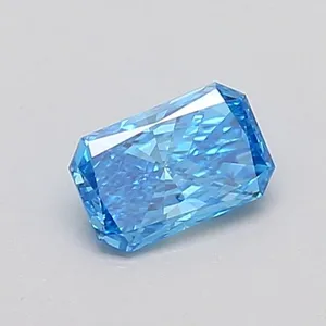0.36ct RADIANT Fancy Vivid Blue VS1 Coloured Lab diamond