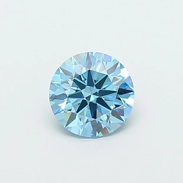 1.10ct ROUND Fancy Vivid Blue VVS2 Coloured Lab diamond