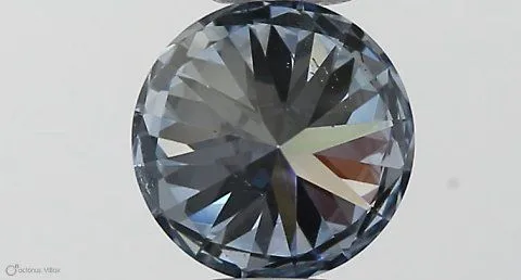 0.45ct ROUND Fancy Intense Blue VS2 Coloured Lab diamond