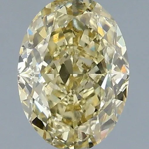 1.05ct OVAL Fancy Yellow VVS2 Coloured Lab diamond