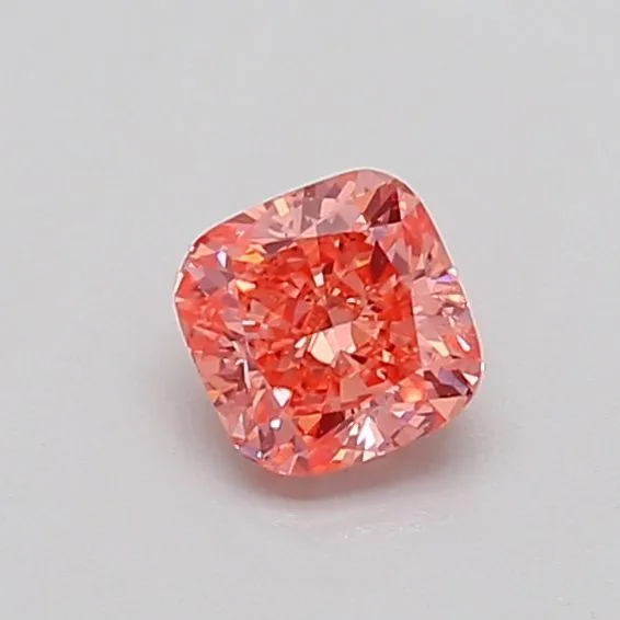 0.42ct CUSHION Fancy Vivid Pink SI2 Coloured Lab diamond