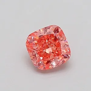 0.42ct CUSHION Fancy Vivid Pink SI2 Coloured Lab diamond