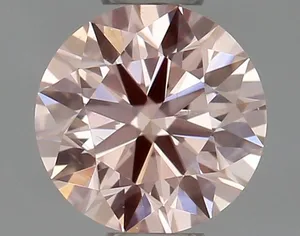 0.33ct ROUND Fancy Pink VS2 Coloured Lab diamond