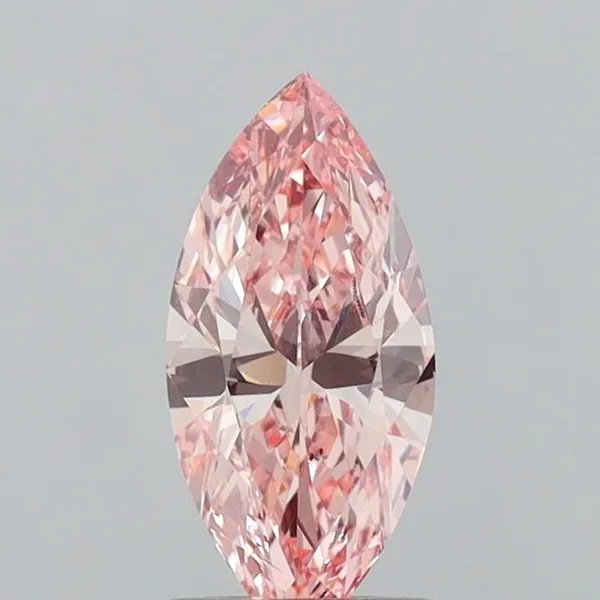 1.04ct MARQUISE Fancy Vivid Pink VVS2 Coloured Lab diamond