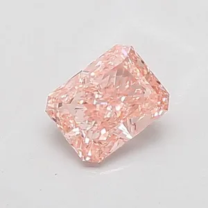 1.13ct RADIANT Fancy Vivid Pink VVS2 Coloured Lab diamond
