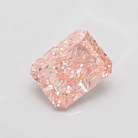1.13ct RADIANT Fancy Vivid Pink VVS2 Coloured Lab diamond