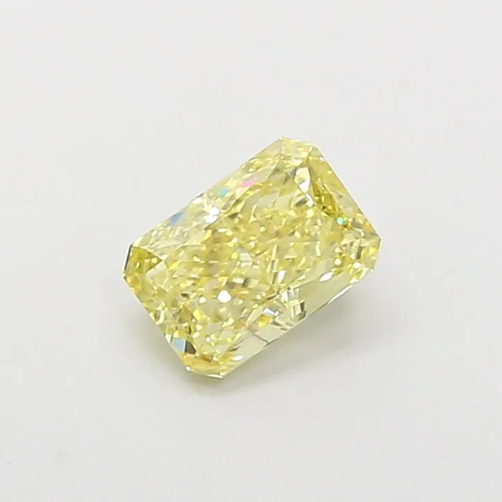 1.06ct RADIANT Fancy Yellow VS2 Coloured Lab diamond