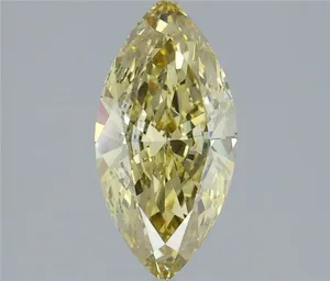1.32ct MARQUISE Fancy Intense Yellow VS1 Coloured Lab diamond