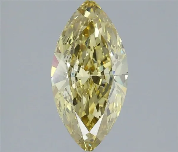 1.32ct MARQUISE Fancy Intense Yellow VS1 Coloured Lab diamond
