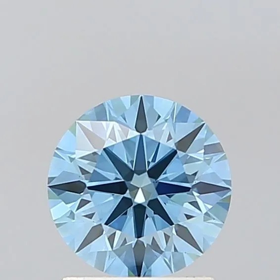 1.1ct ROUND Fancy Vivid Blue VS1 Coloured Lab diamond