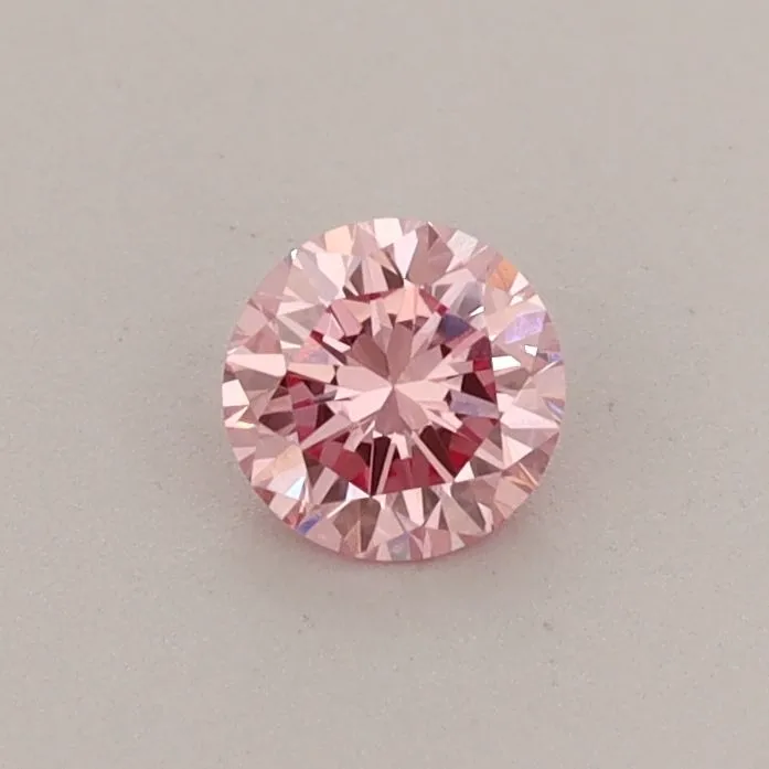 0.31ct ROUND Fancy Vivid Pink VS1 Coloured Lab diamond