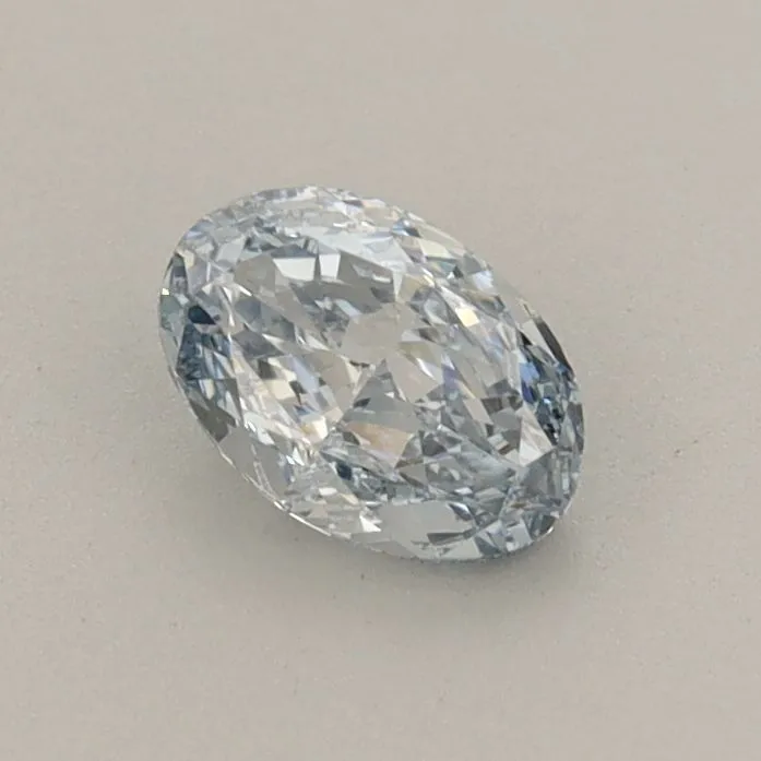 0.48ct OVAL Fancy Intense Blue VS1 Coloured Lab diamond