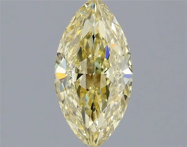 1.58ct MARQUISE Fancy Intense Yellow VS1 Coloured Lab diamond
